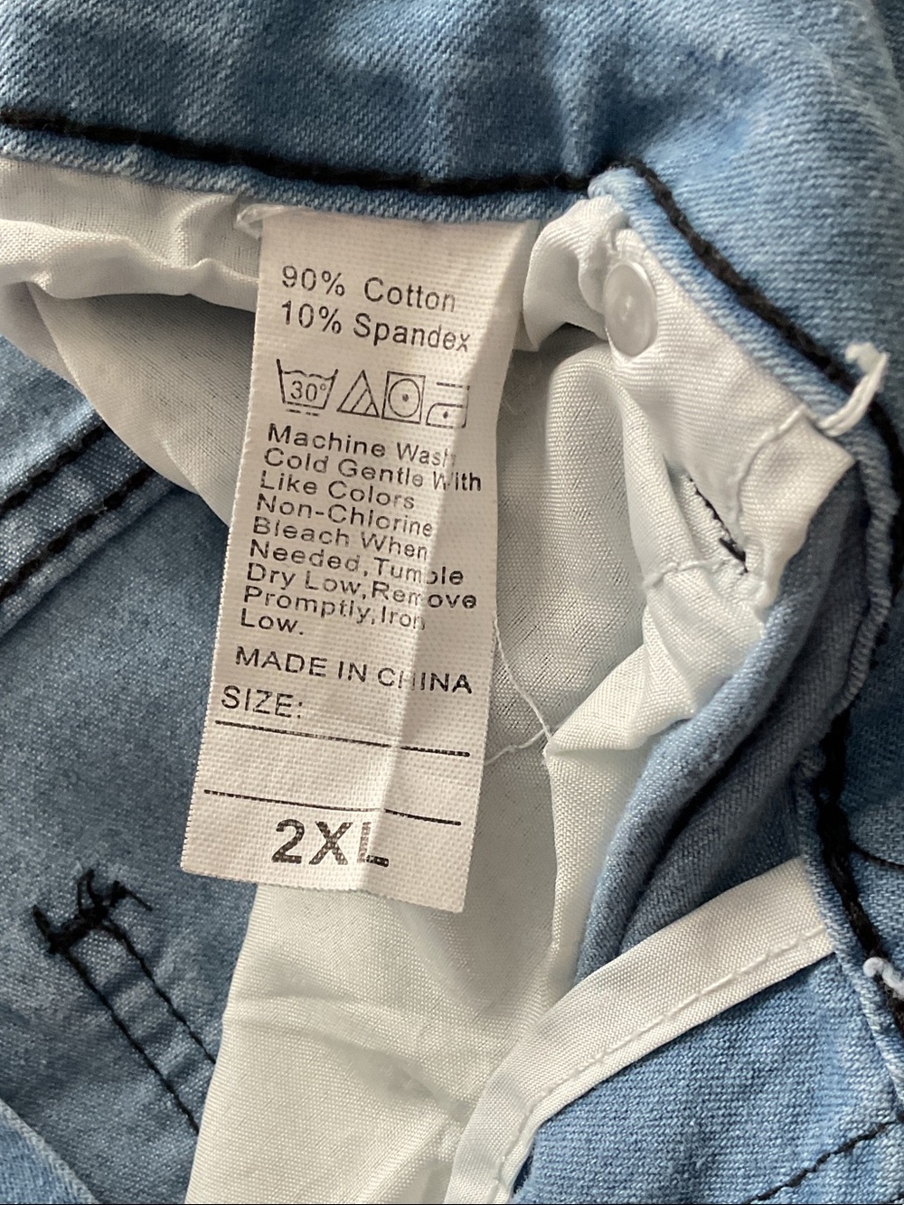 Plus 2XL Women's Light Blue Lace-Up Flare Jeans - Picture 8 of 13